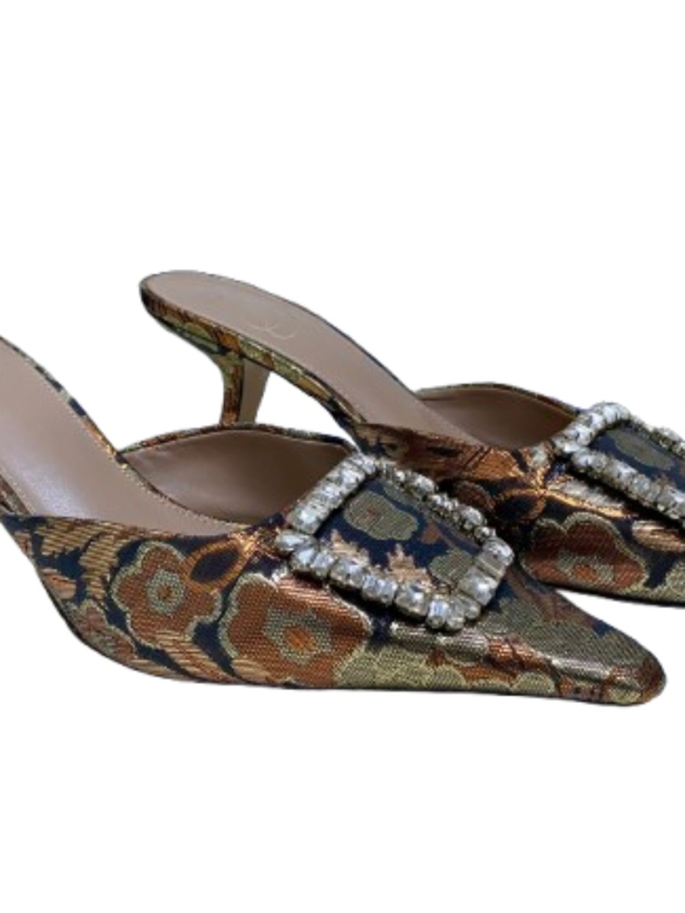 Sam Edelman Brit Jewel Brocade Kitten Heel - Picture 2 of 14